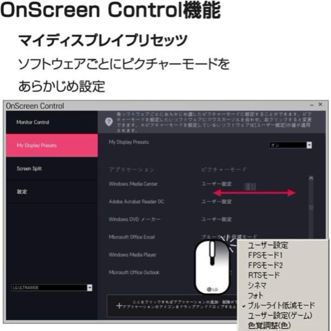 LG 21.5インチ IPSモニター　ノングレア