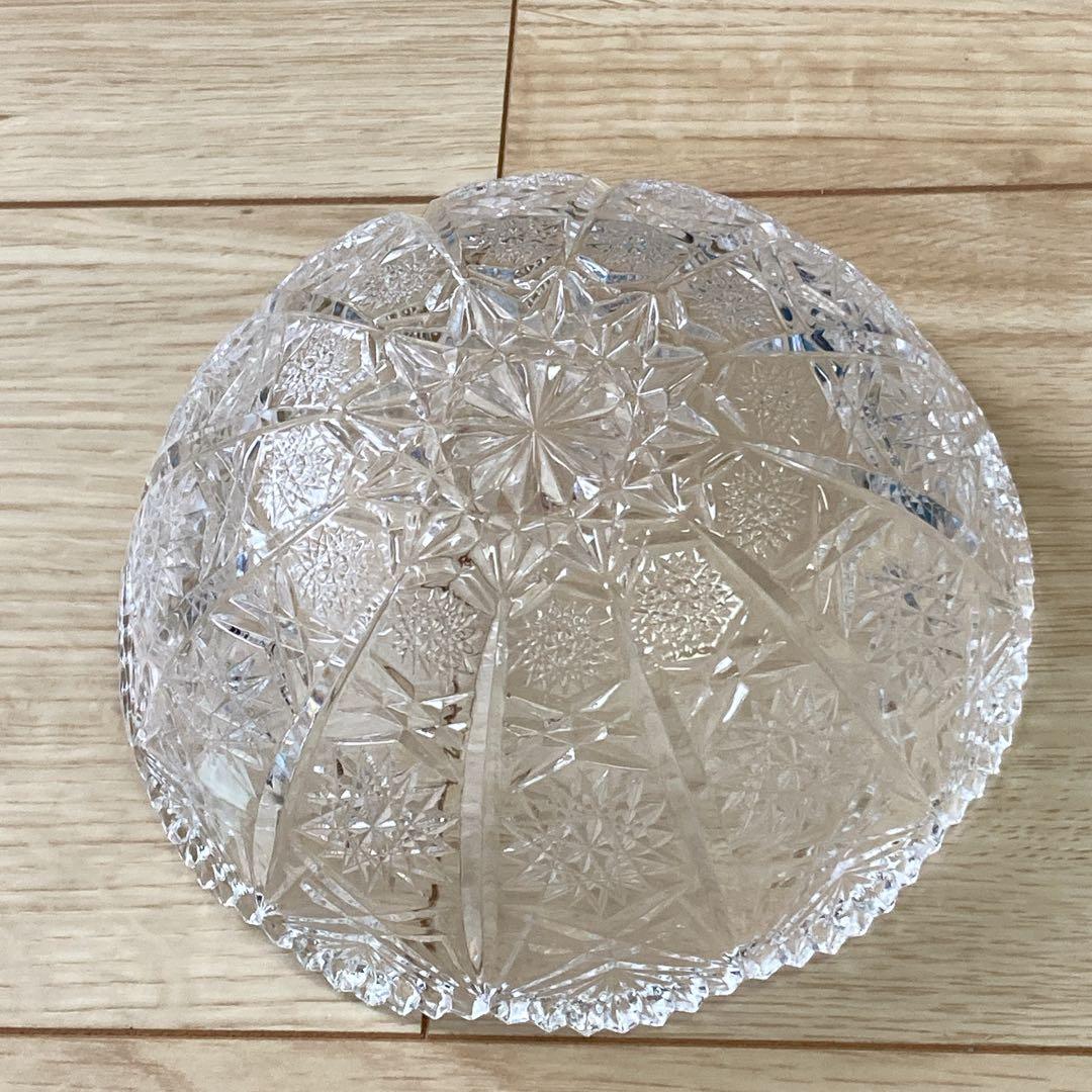 【新品未使用】カガミクリスタル　王朝　大小ボウルセット