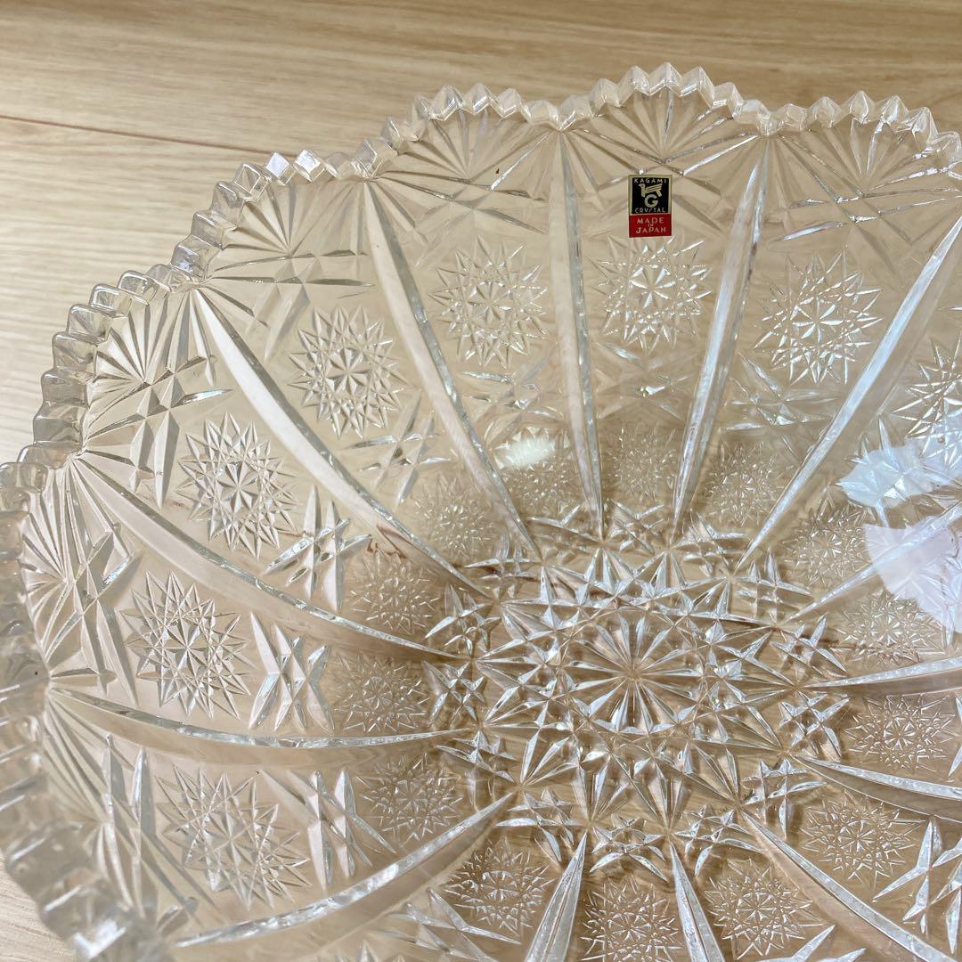 【新品未使用】カガミクリスタル　王朝　大小ボウルセット