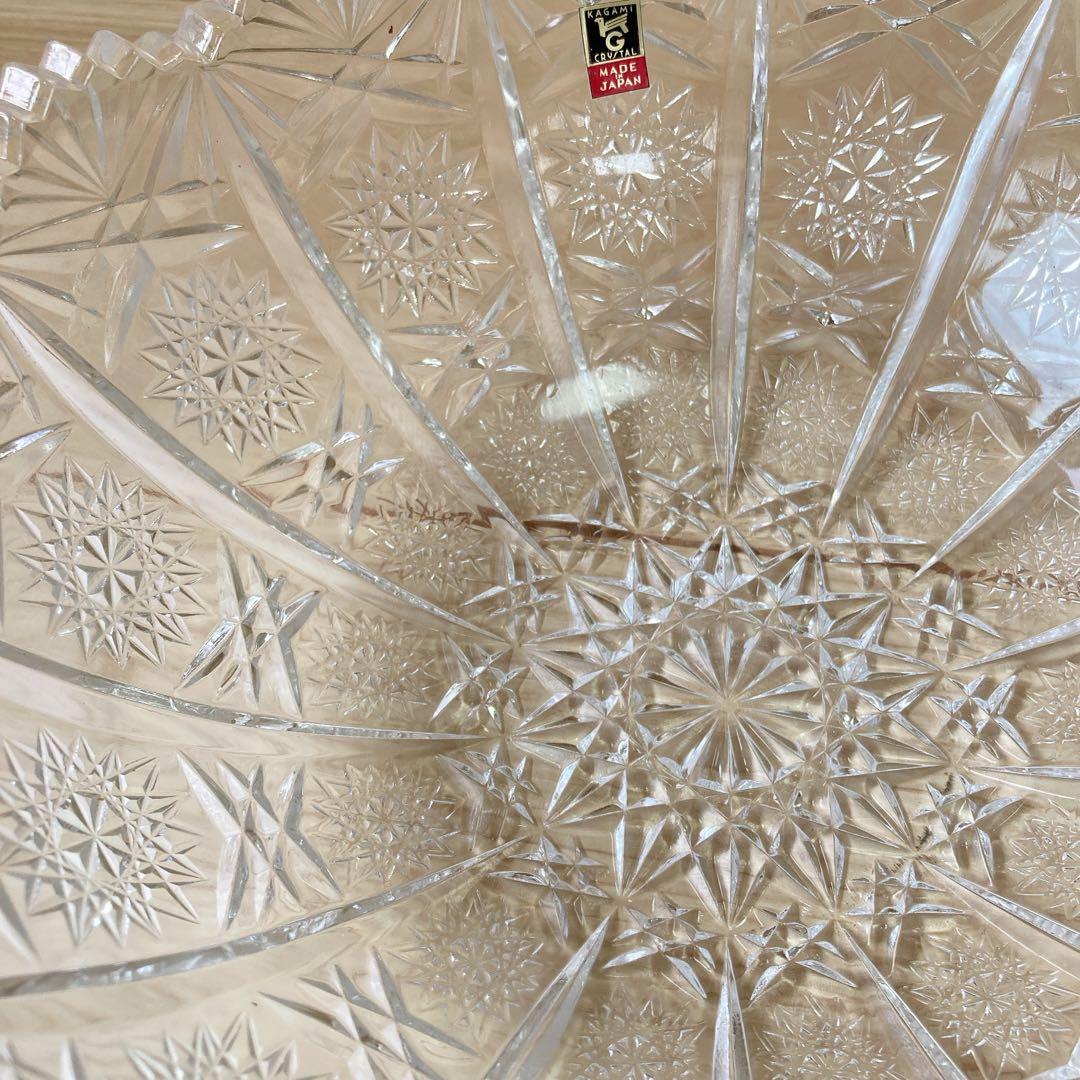 【新品未使用】カガミクリスタル　王朝　大小ボウルセット