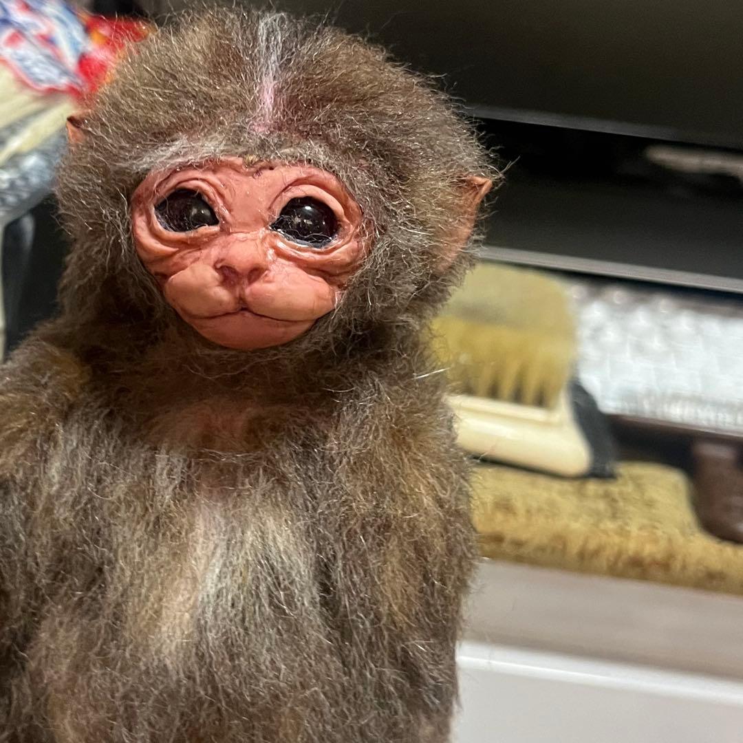 日本猿 子猿 ちゃん 羊毛フェルト