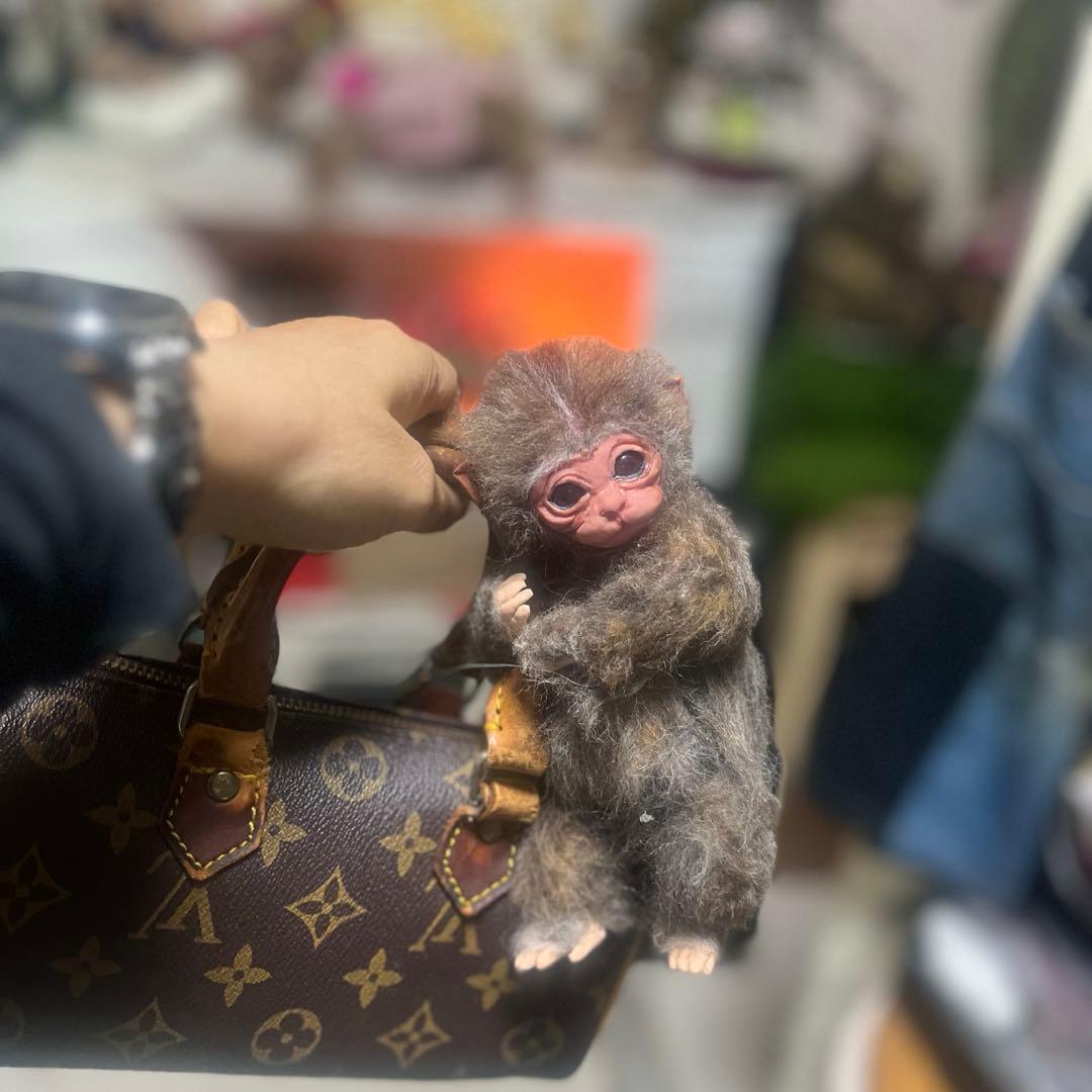 日本猿 子猿 ちゃん 羊毛フェルト