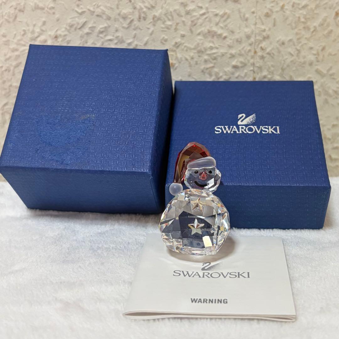 【匿名配送】SWAROVSKI スワロフスキー 雪だるま オーナメント オブジェ