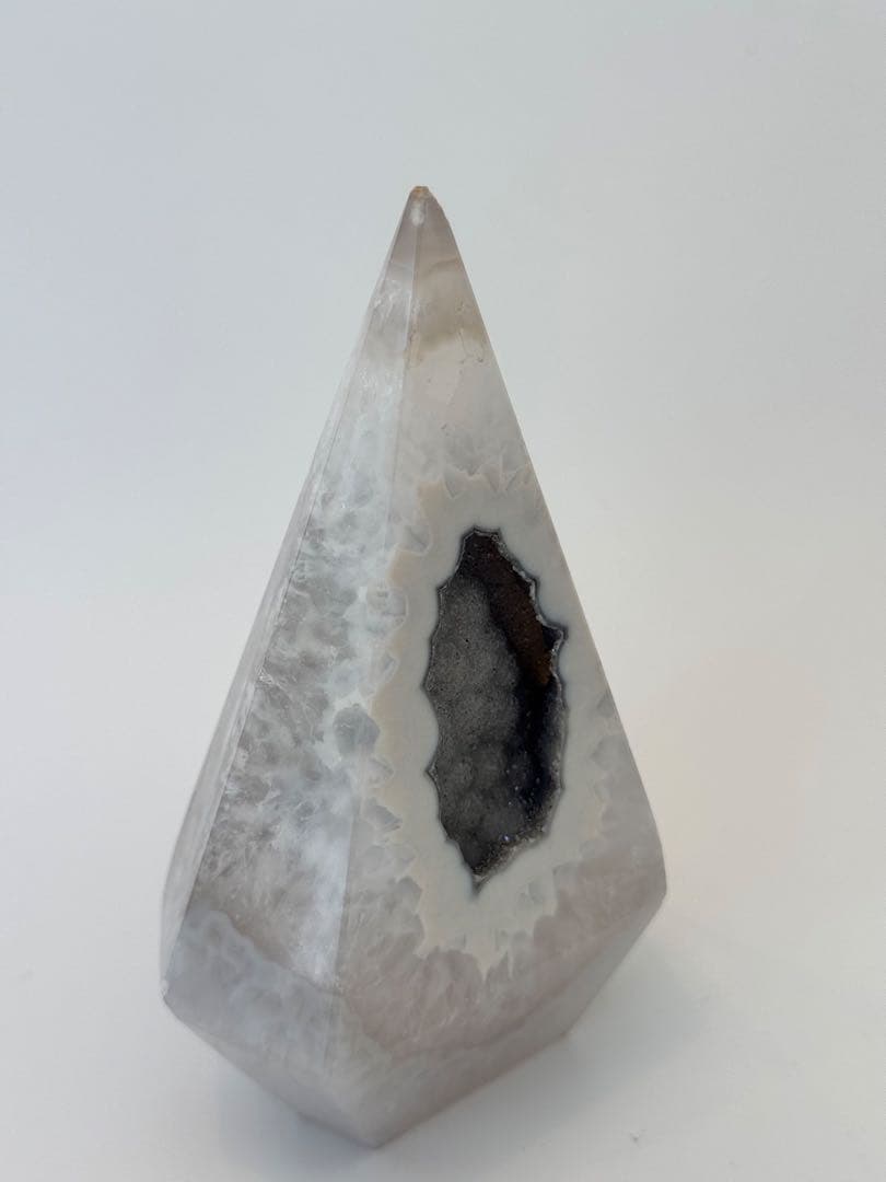 瑪瑙　ドゥルージー　ジオード　置物