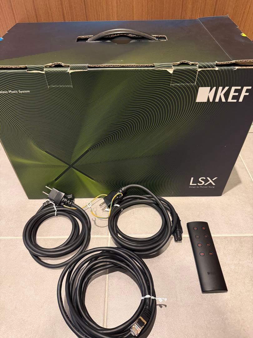 KEF LSX オリーブグリーン / スタンド付き