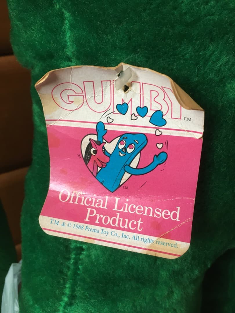 未使用 中古 GUMBY ガンビー 特大・大ぬいぐるみ フィギュア セット
