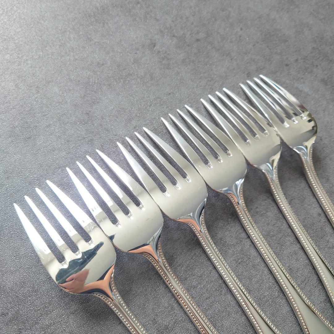 希少 美品 クリストフル パール サラダフォーク 6点
