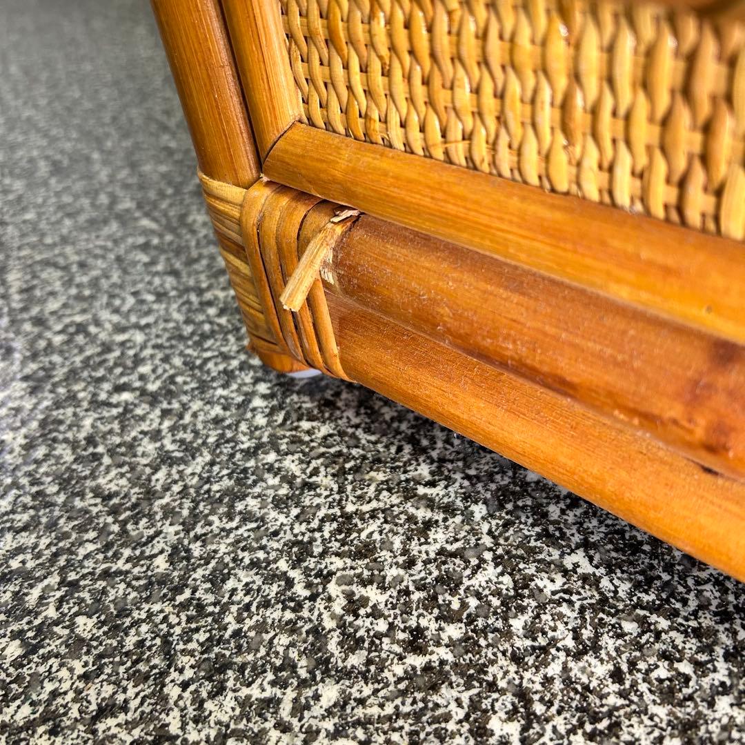 【美品】ラタンチェストキャビネット