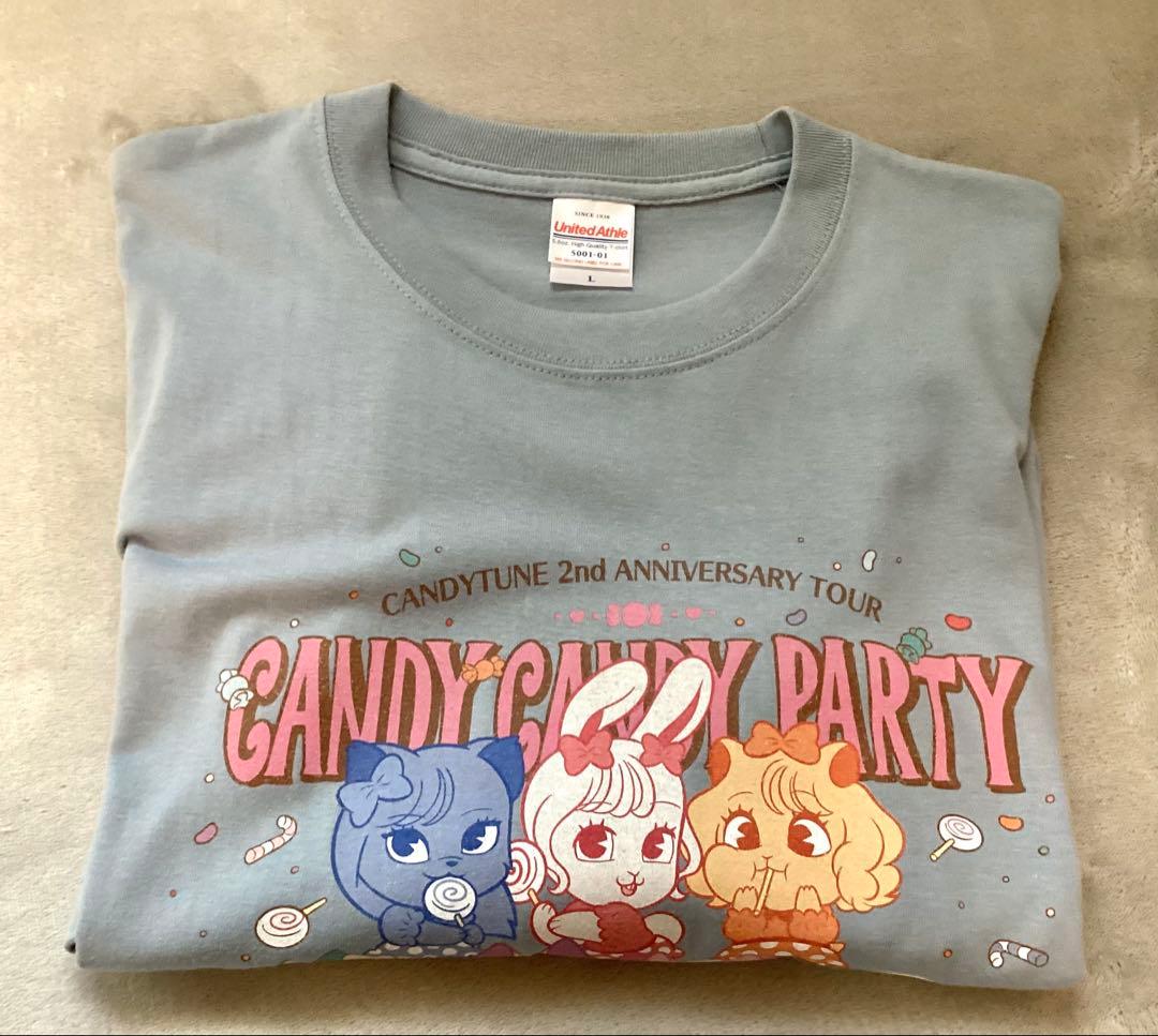 CANDYTUNE きゃんぱてい 2周年記念 ツアーTシャツ Lサイズ