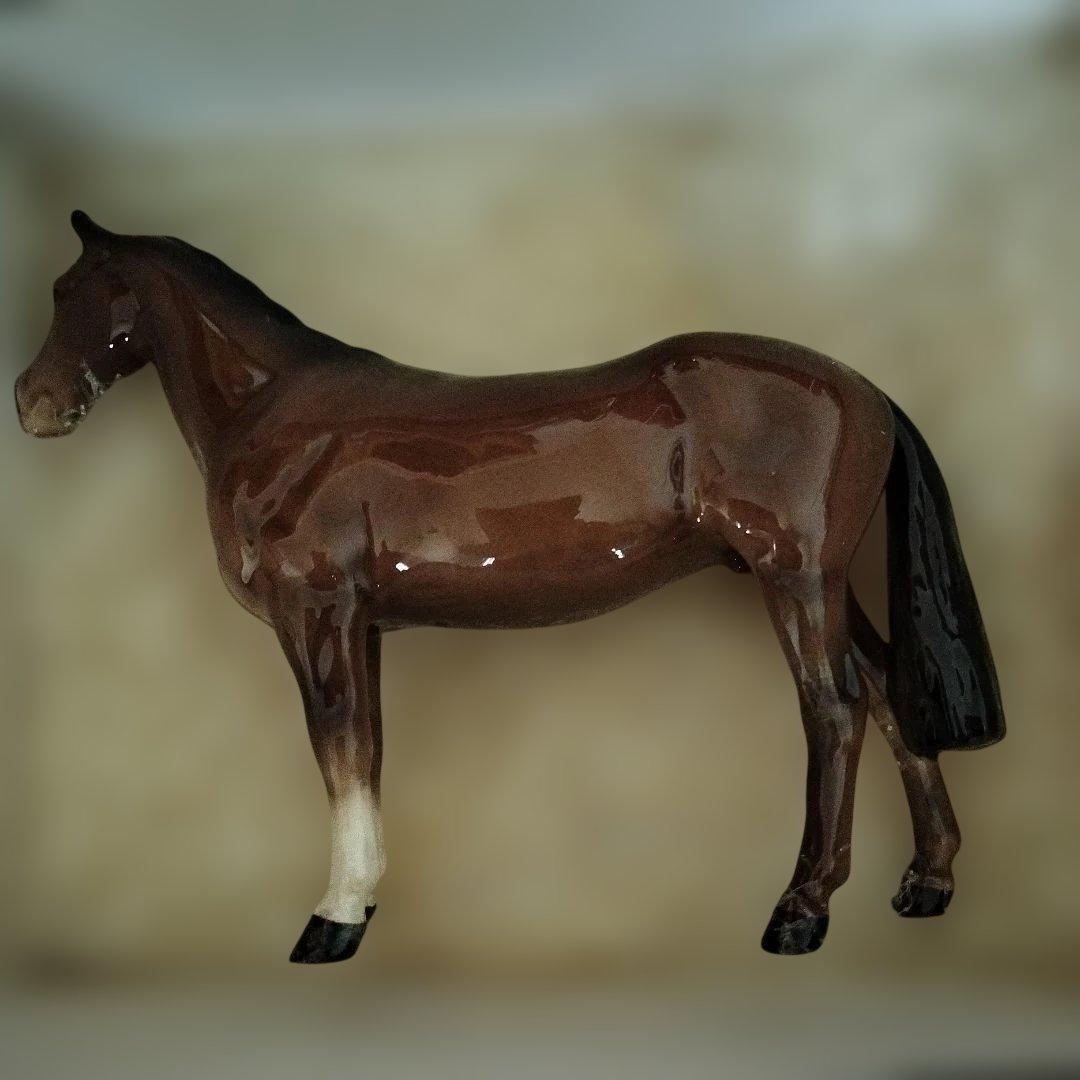 ロイヤルドルトン 希少品 年代物 馬の陶器