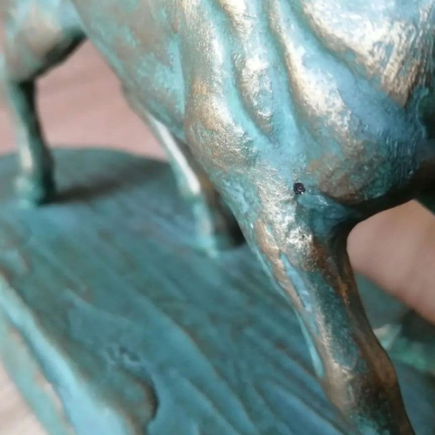 光則作 1990年 干支置物 駿馬勇躍