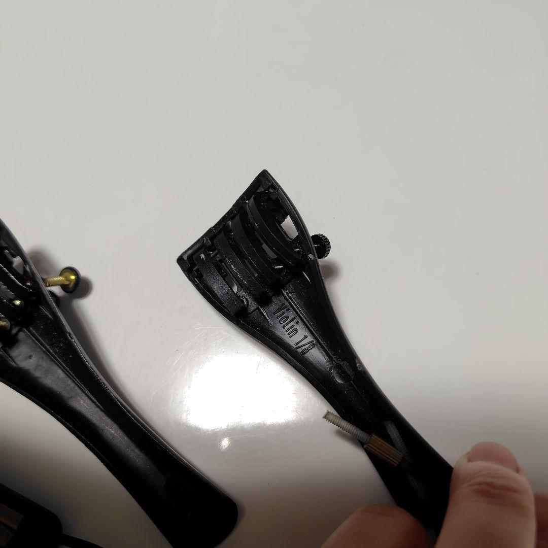 バイオリン（一部ビオラ） パーツ まとめ売り顎当て・テールピース・エンドピン