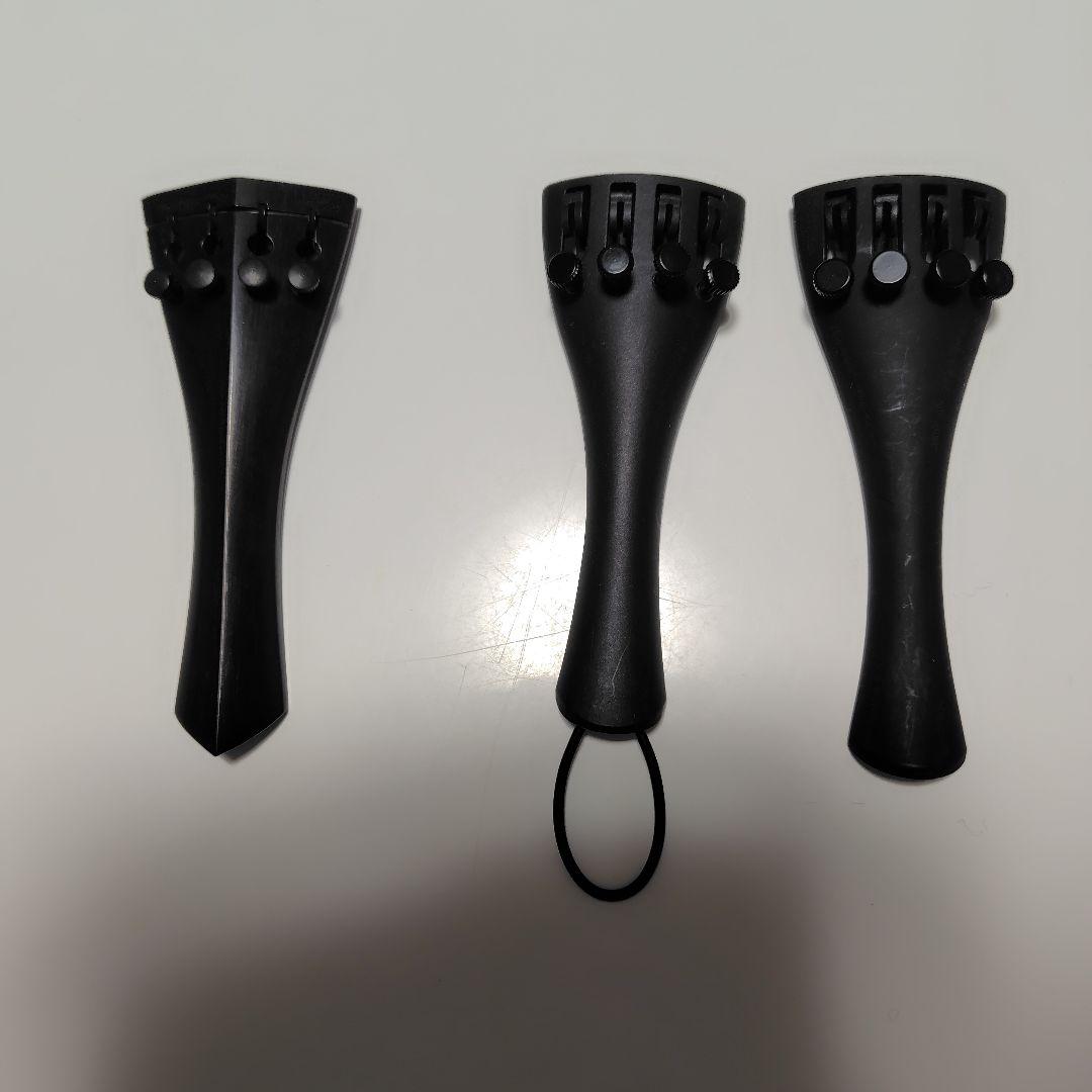 バイオリン（一部ビオラ） パーツ まとめ売り顎当て・テールピース・エンドピン