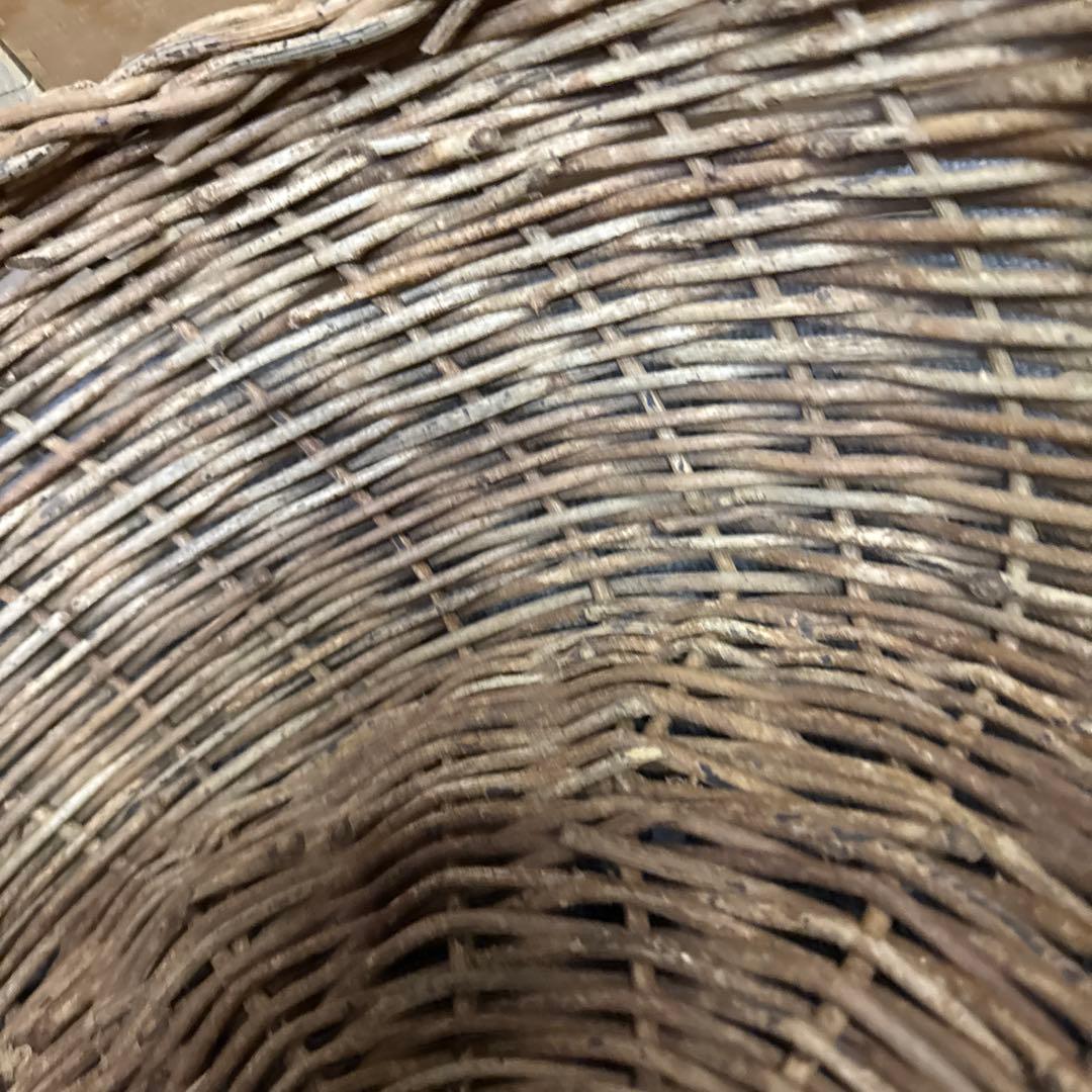 アケビ　蔦　カゴ　直径約47cm