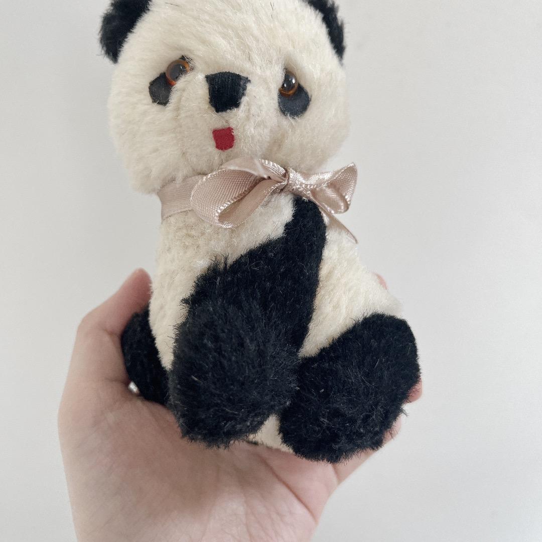 アンティーク　パンダ　ぬいぐるみ　ハンドメイド　ヨーロッパ　ヴィンテージ　ドール