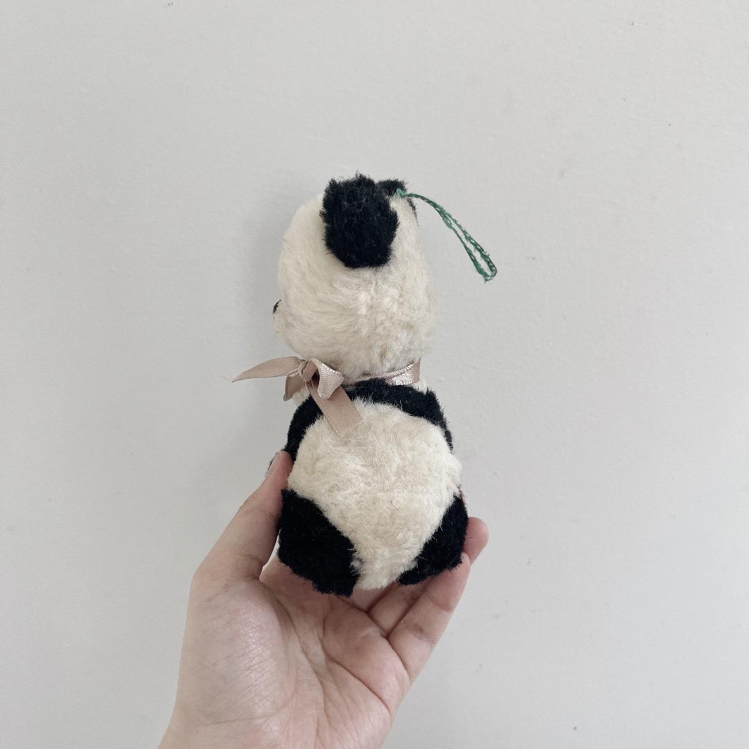 アンティーク　パンダ　ぬいぐるみ　ハンドメイド　ヨーロッパ　ヴィンテージ　ドール