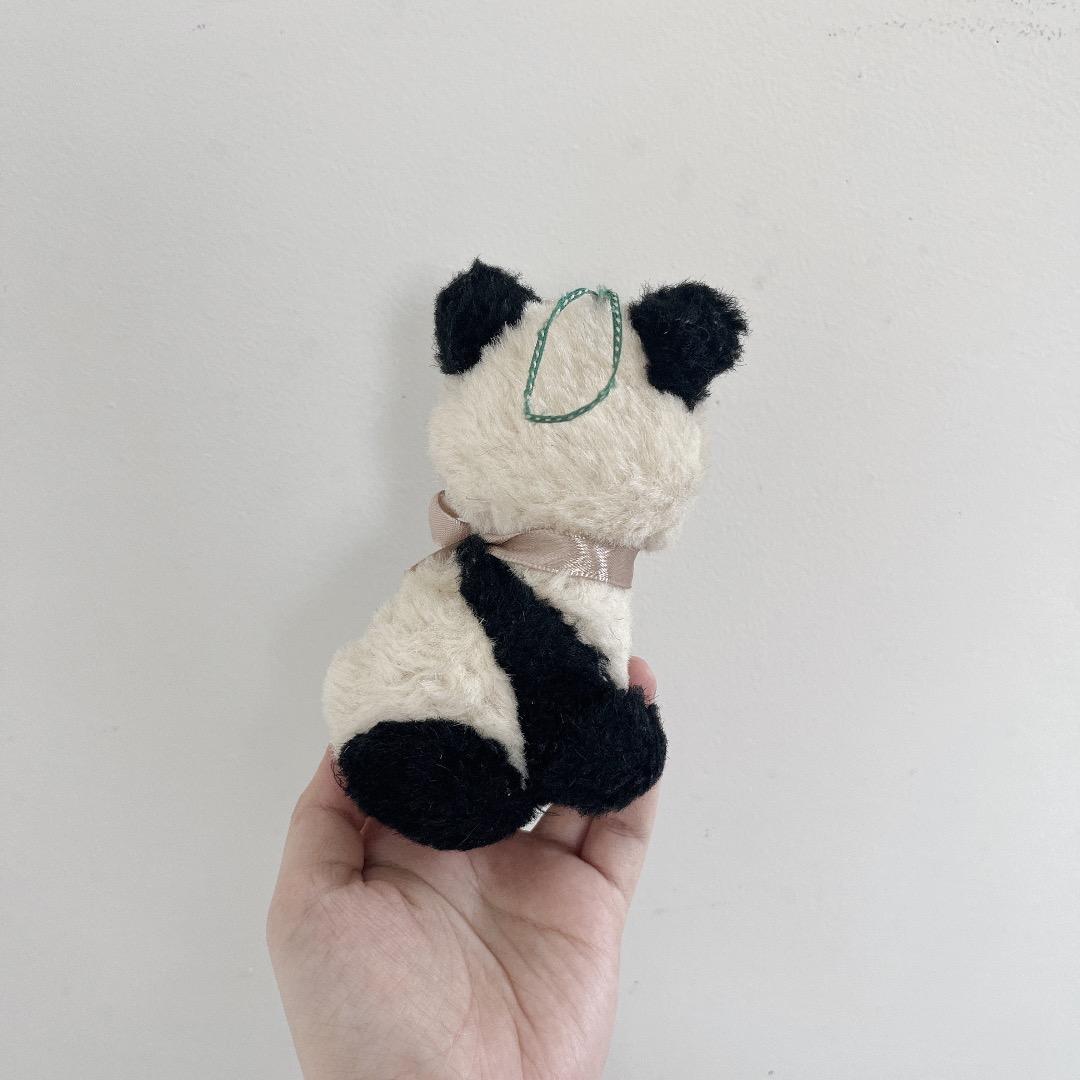 アンティーク　パンダ　ぬいぐるみ　ハンドメイド　ヨーロッパ　ヴィンテージ　ドール
