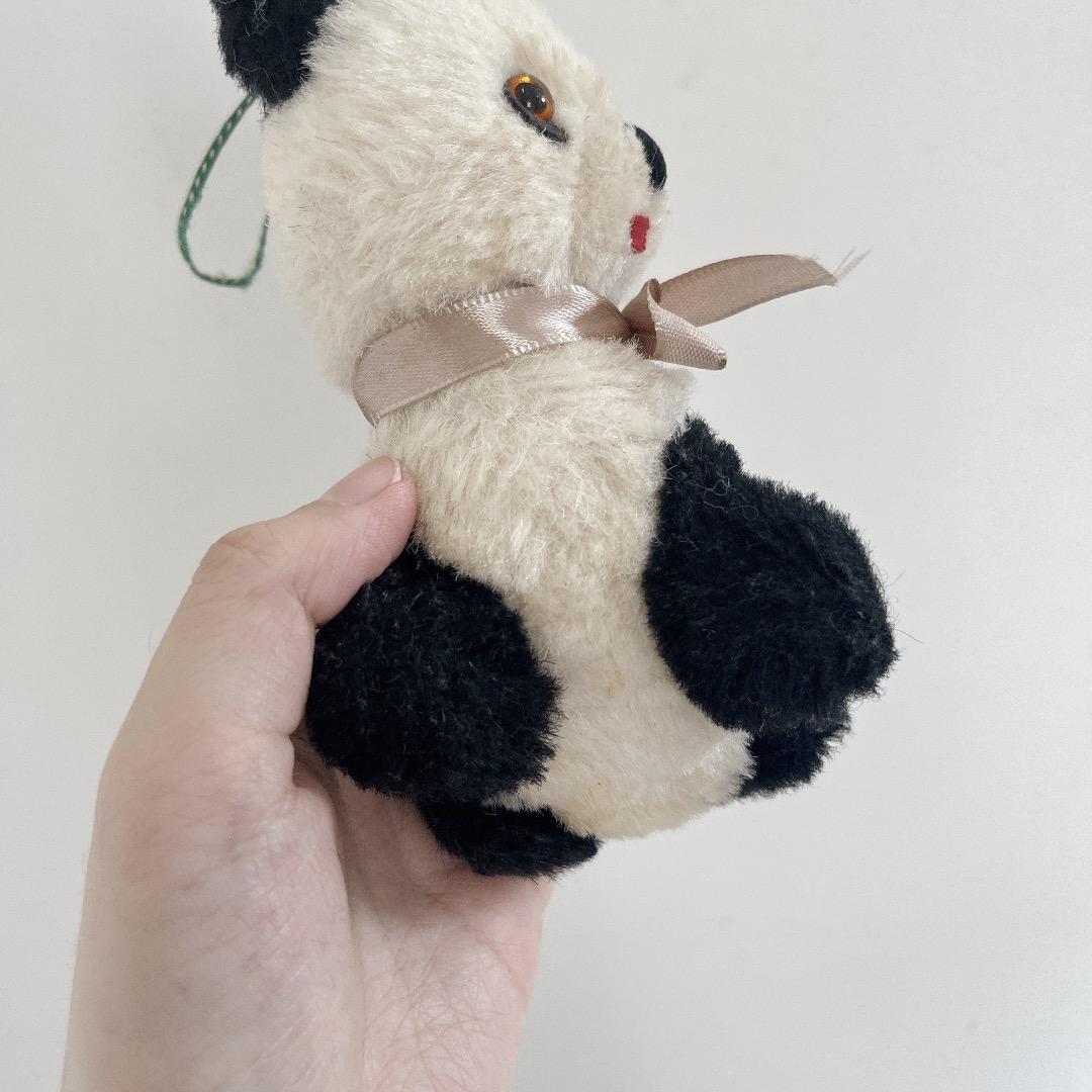 アンティーク　パンダ　ぬいぐるみ　ハンドメイド　ヨーロッパ　ヴィンテージ　ドール