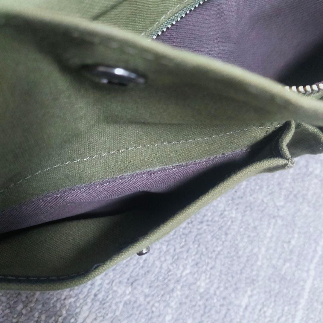 【美品】倉敷帆布　ショルダーバッグ 　カーキ
