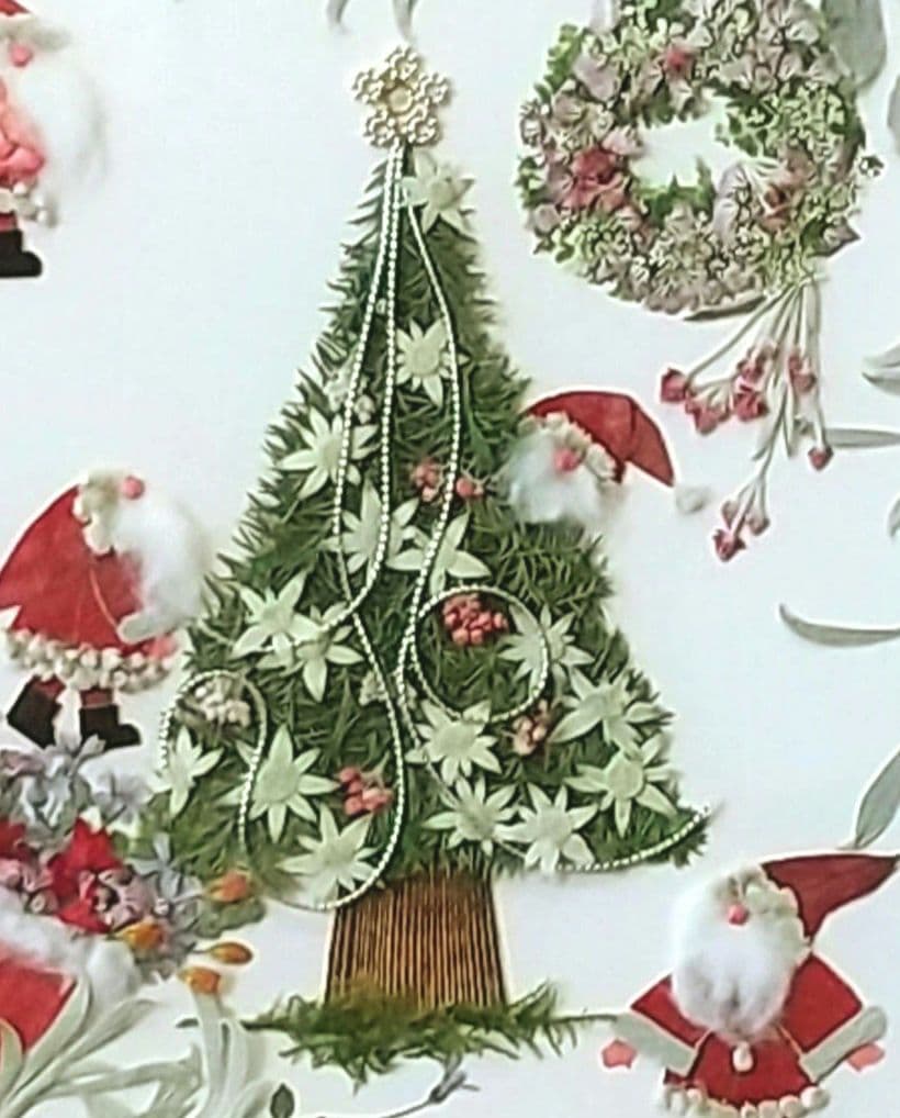 押し花アート☆サンタさんのクリスマス☆サンタクロース クリスマス 絵画 押し花額