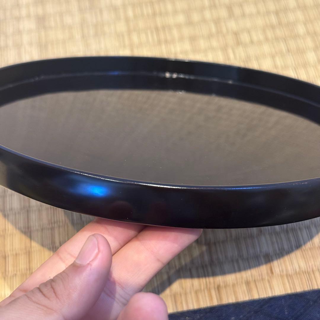塗櫃 本堅地 飯器 丸盆 杓文字 共箱 木製漆器 茶懐石道具 / 輪島塗
