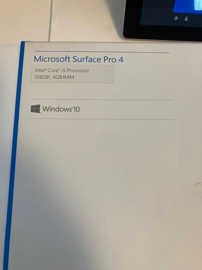 301 サーフェスプロ4 128GB corei5