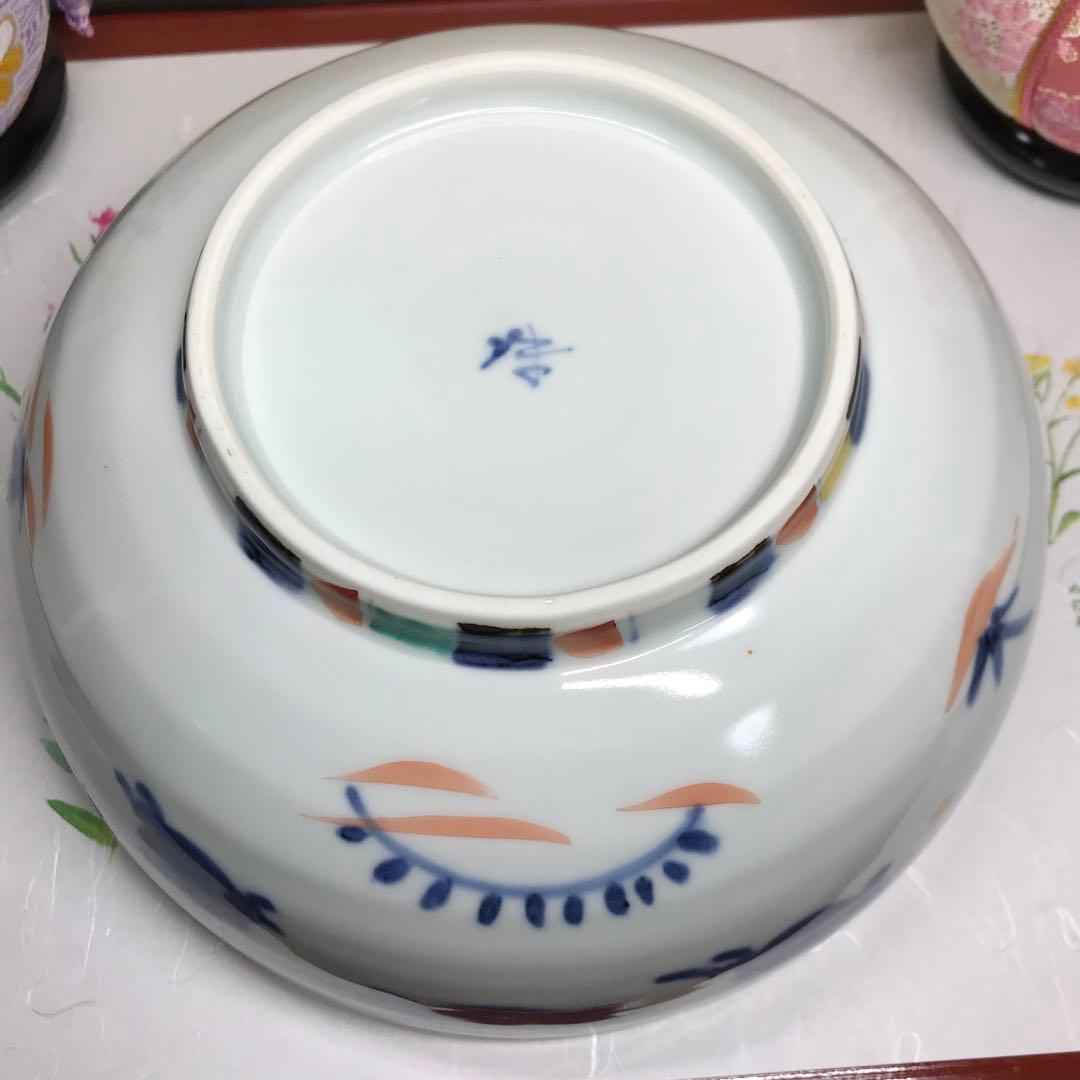 福珠窯　うさぎの染錦の鉢　1客