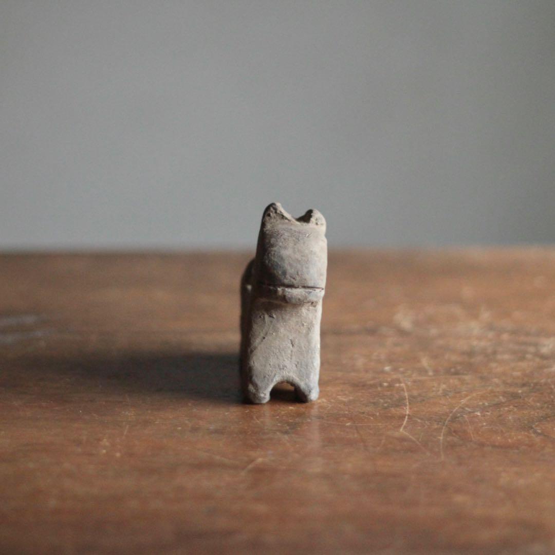 瓦質 素焼き 神馬 古道具 アンティーク オブジェ