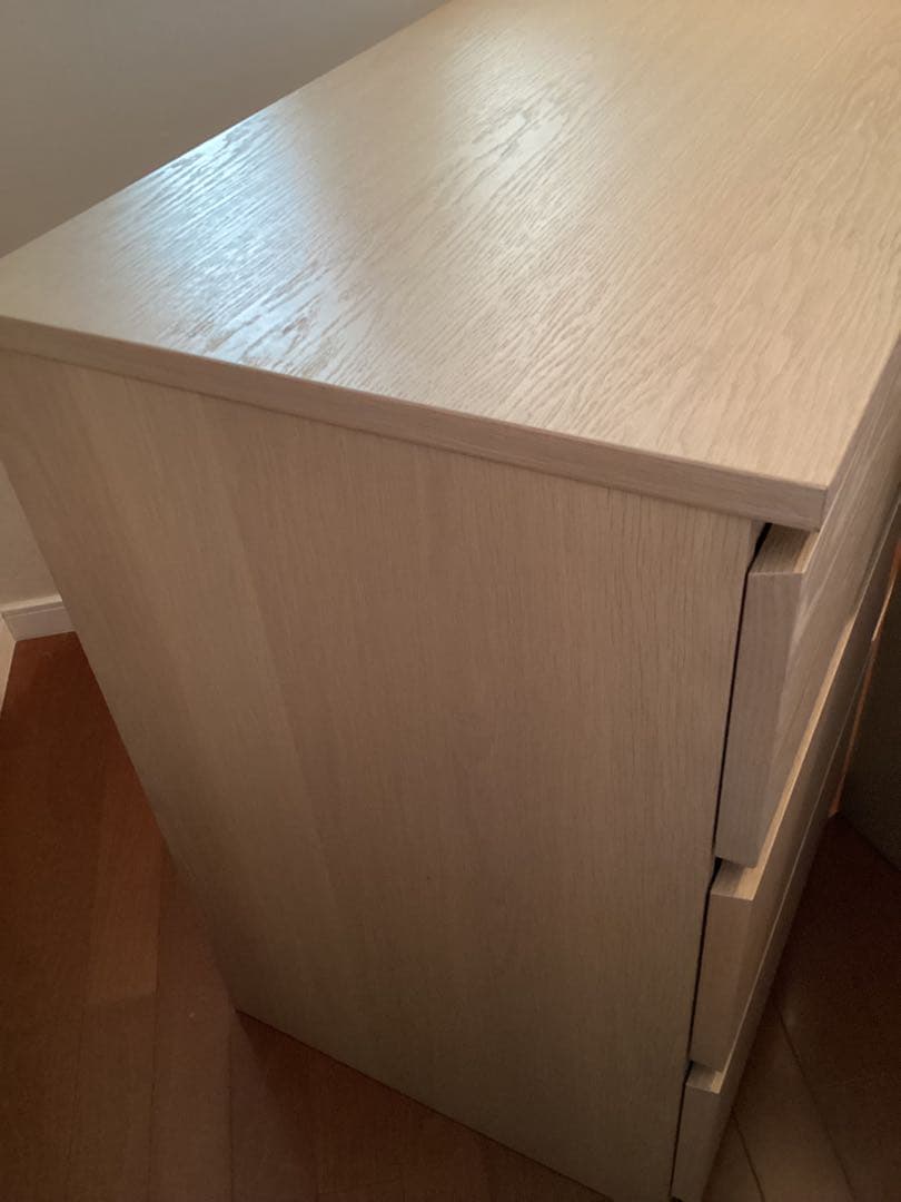 【引取価格】 IKEA MALM マルム　チェスト（引き出し×3）　2台セット
