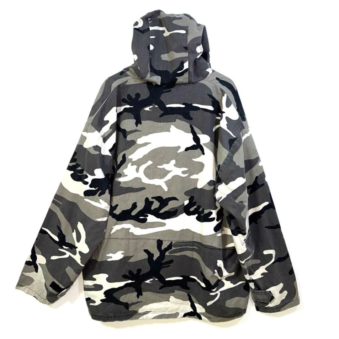 90s vintage ミリタリーカモ柄　アノラックパーカー　　　　ビッグサイズ