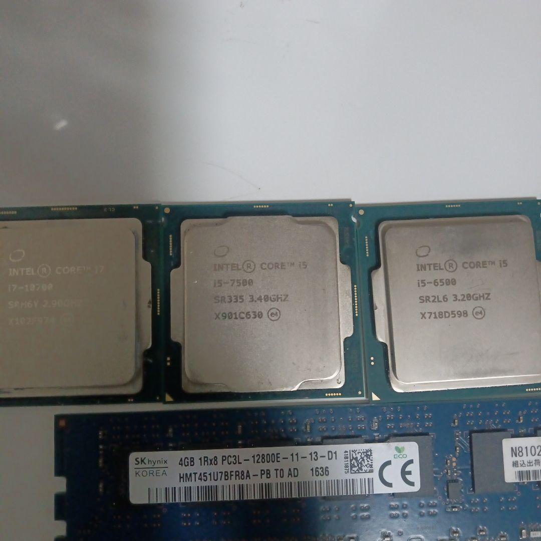 Intel CPU とメモリまとめ売り　ジャンク