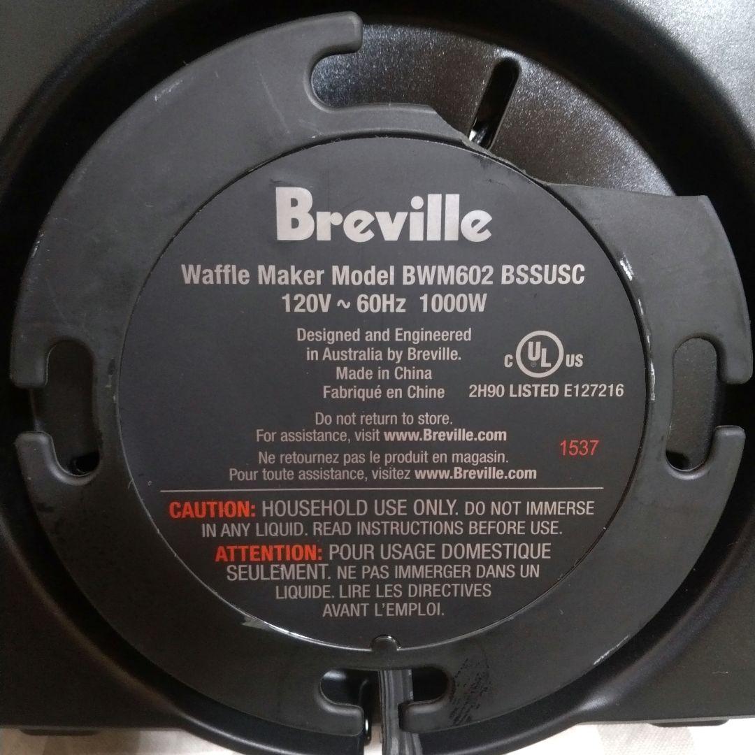【ジャンク】 breville ワッフルメーカー 2枚焼 BWM602