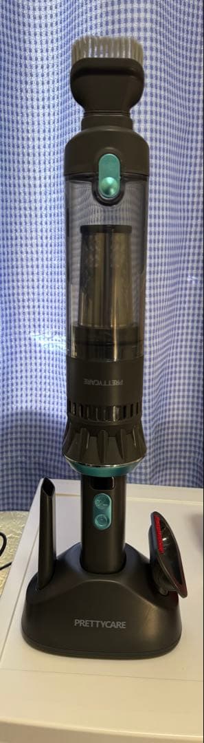 新品 ハンディクリーナー　コードレス　PRETTYCARE グレー