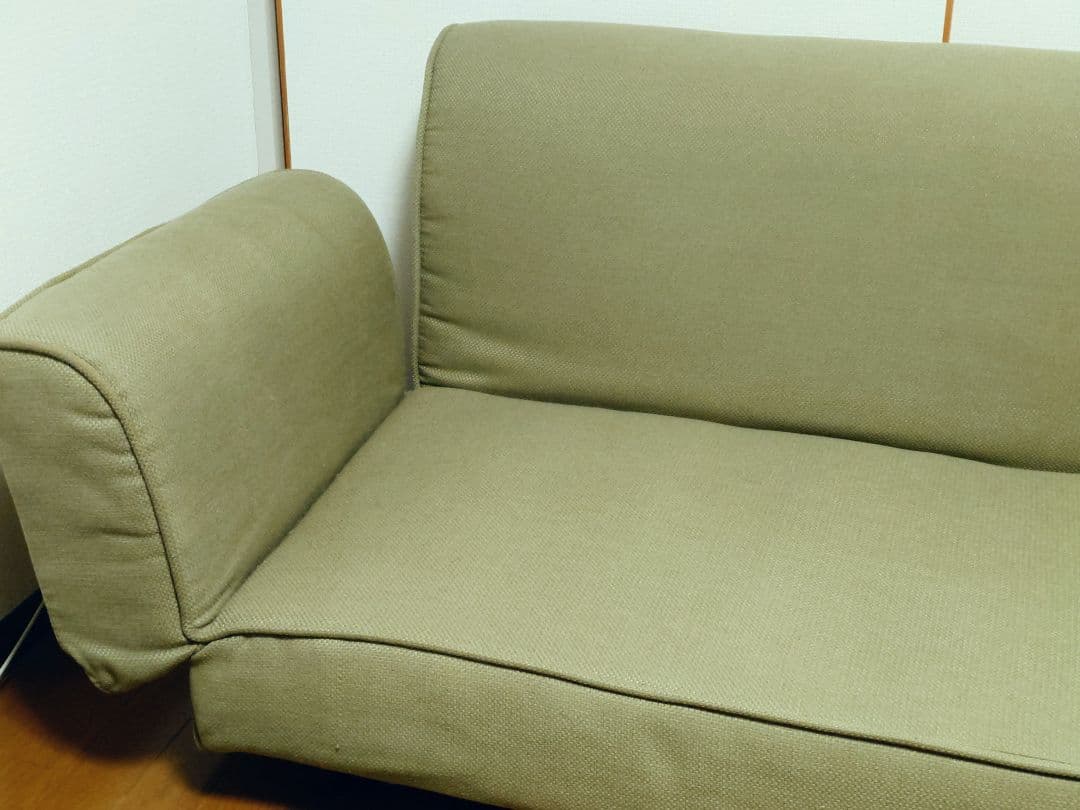 LOYWA MOSA ソファー 二人掛け ソファーベッド グリーン