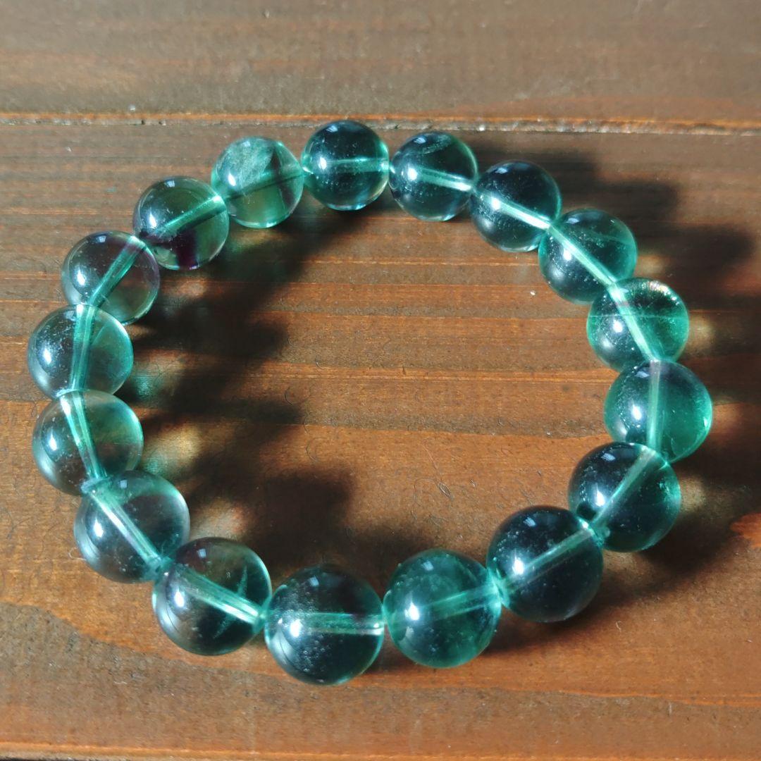 フローライト （蛍石） ブレスレット【12ｍｍ玉 × 17個】