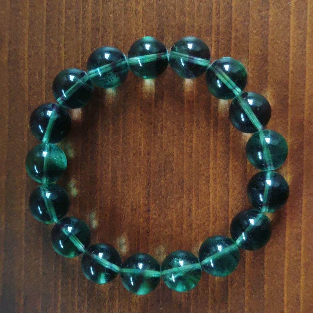 フローライト （蛍石） ブレスレット【12ｍｍ玉 × 17個】