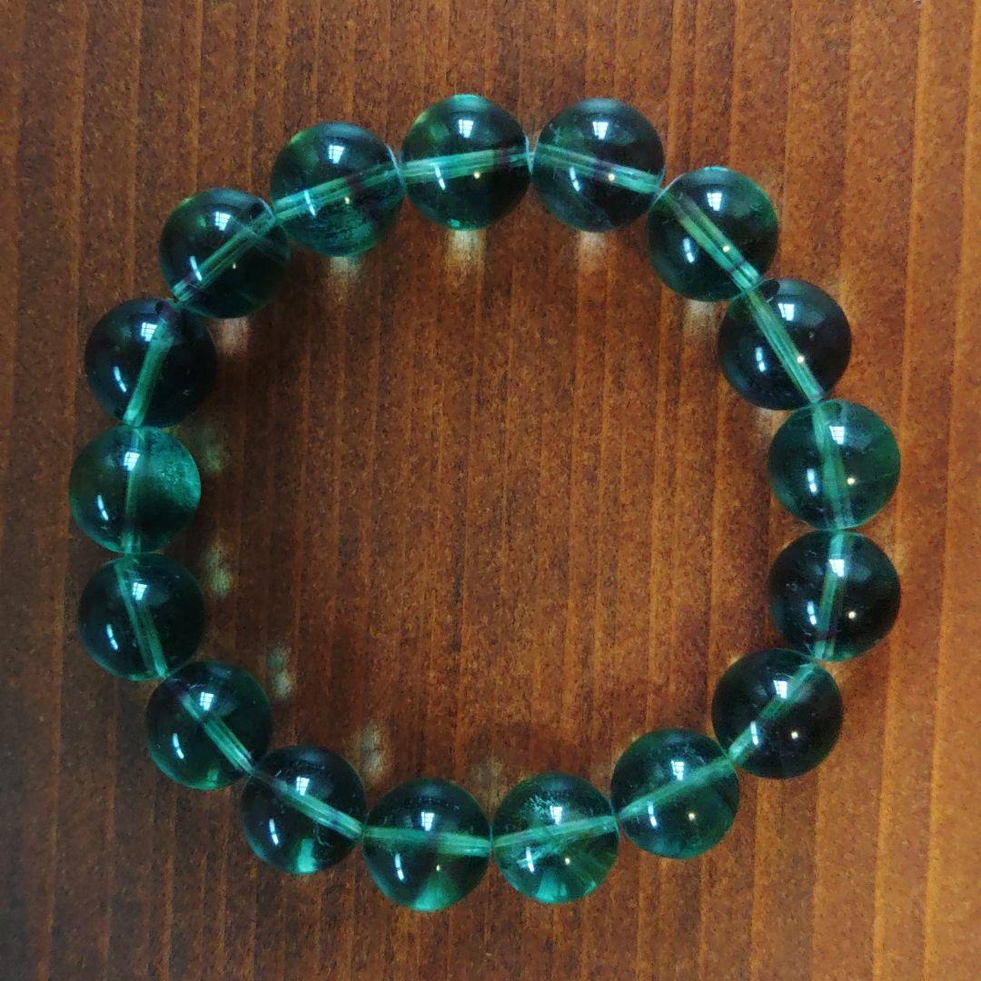 フローライト （蛍石） ブレスレット【12ｍｍ玉 × 17個】