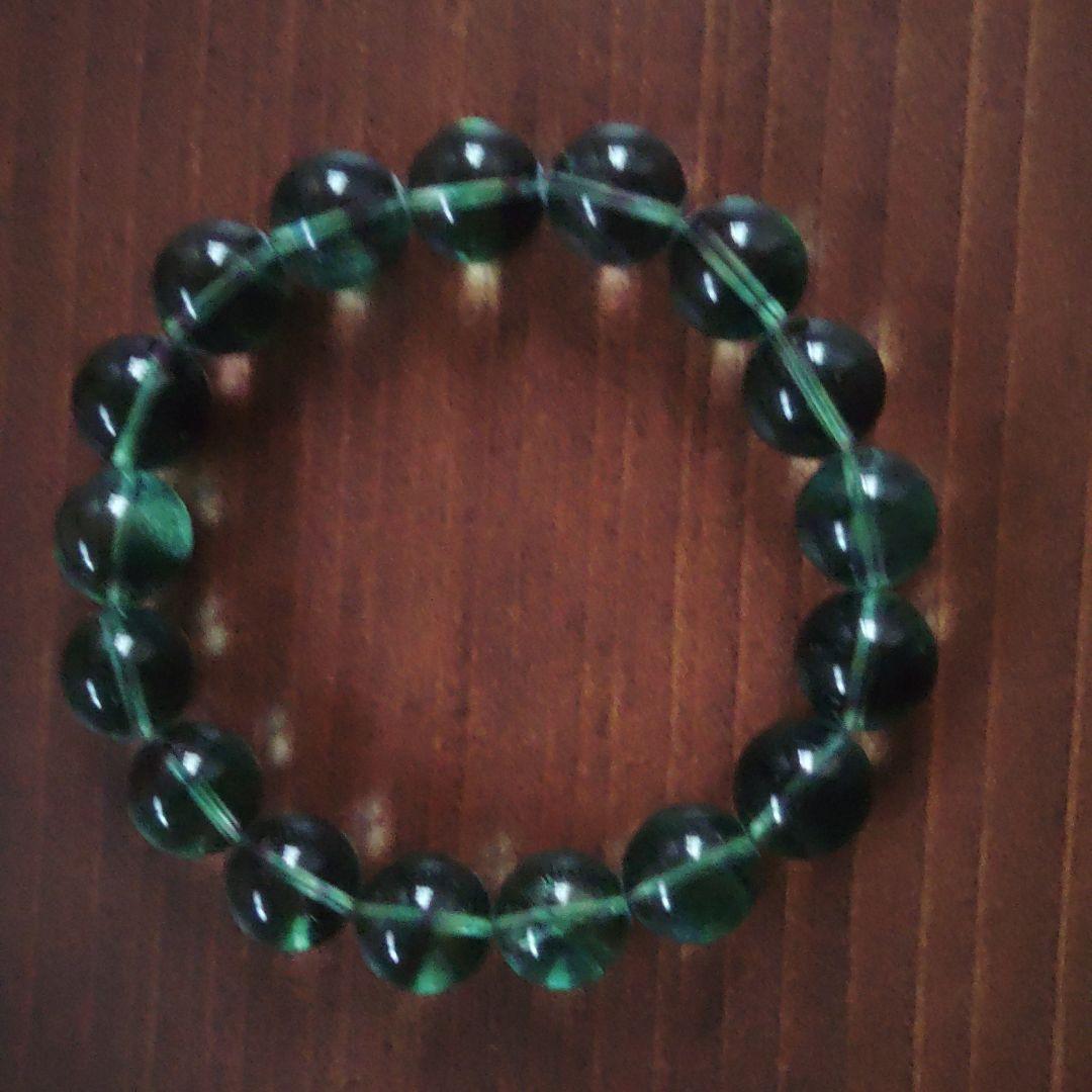 フローライト （蛍石） ブレスレット【12ｍｍ玉 × 17個】