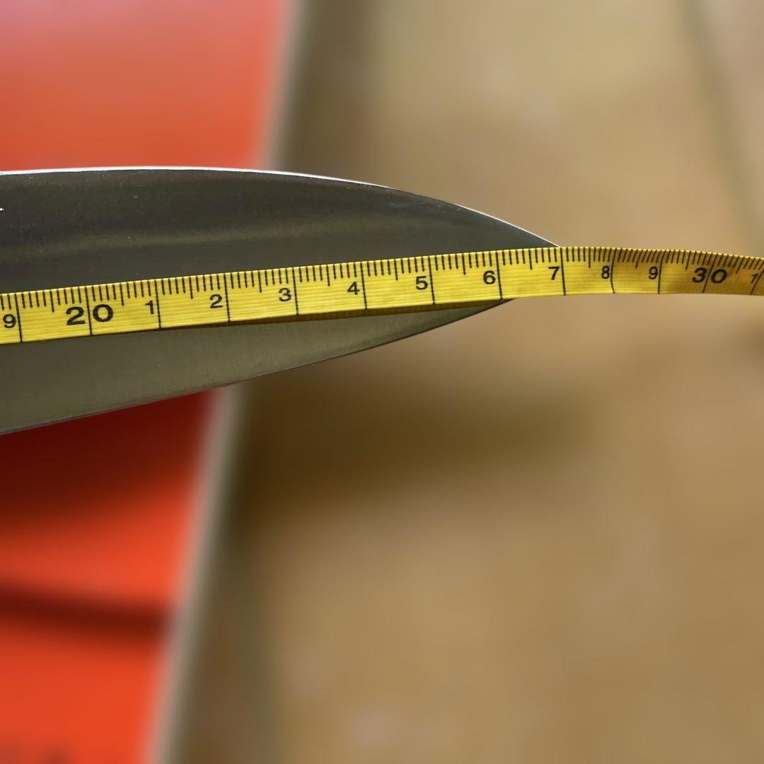 柳刃包丁 ステンレス木製ハンドル 専用箱付き刃渡り27センチ定価50,000円