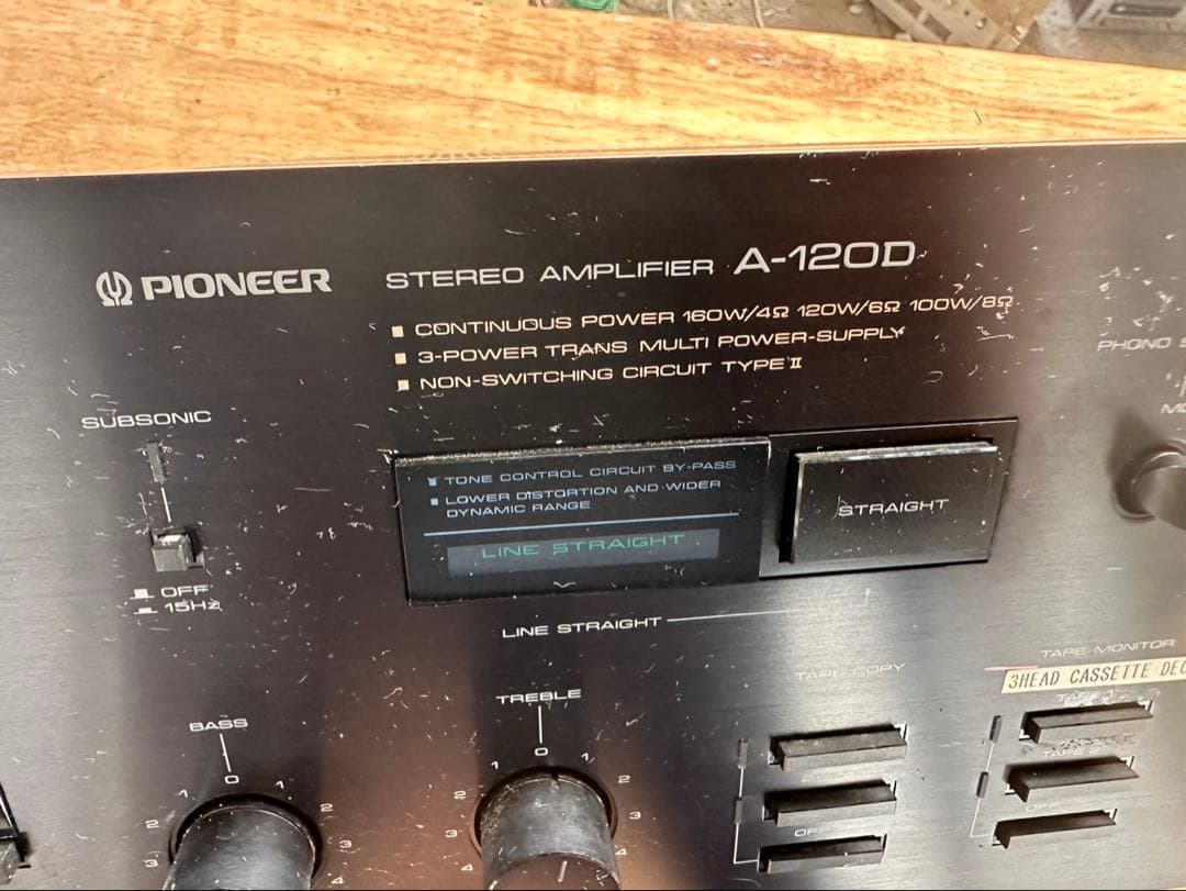 Pioneer ステレオアンプ A-120D 動作未確認