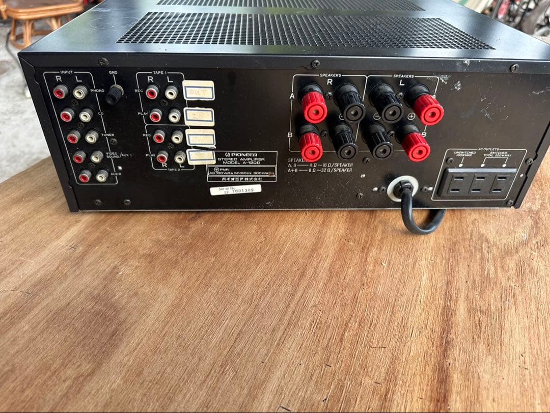 Pioneer ステレオアンプ A-120D 動作未確認