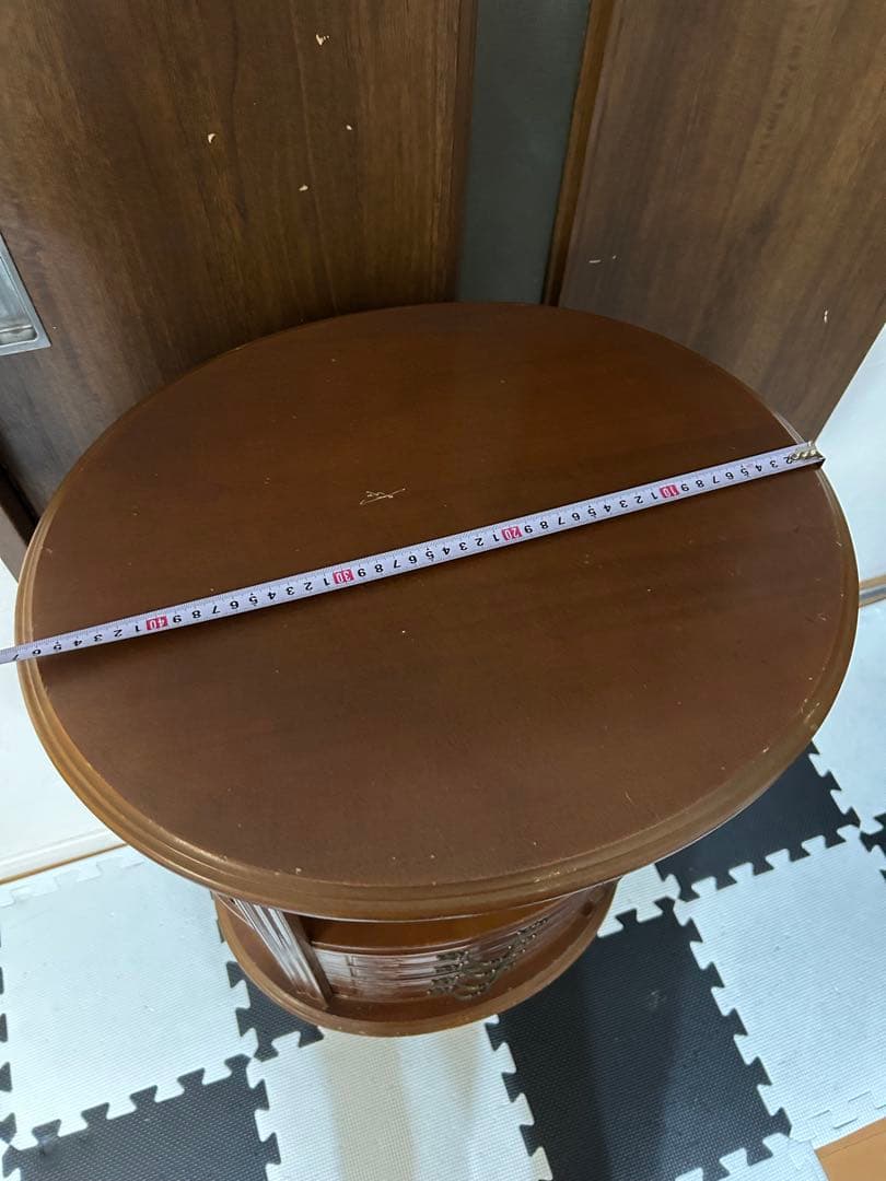 アンティーク　猫脚　キャビネット　電話台