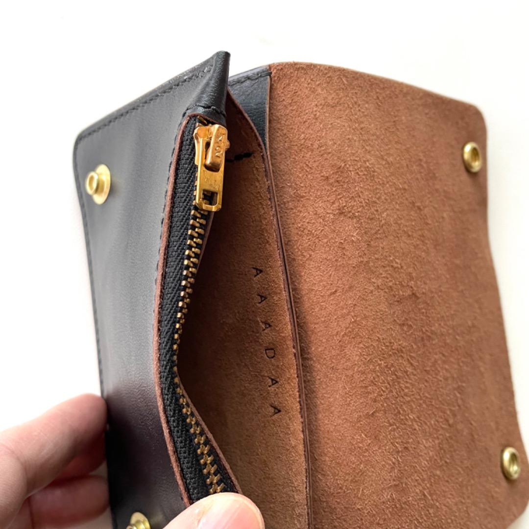 ミドルトラッカーウォレット　ホースハイドレザー　真鍮チェーン　ヴィンテージタロン