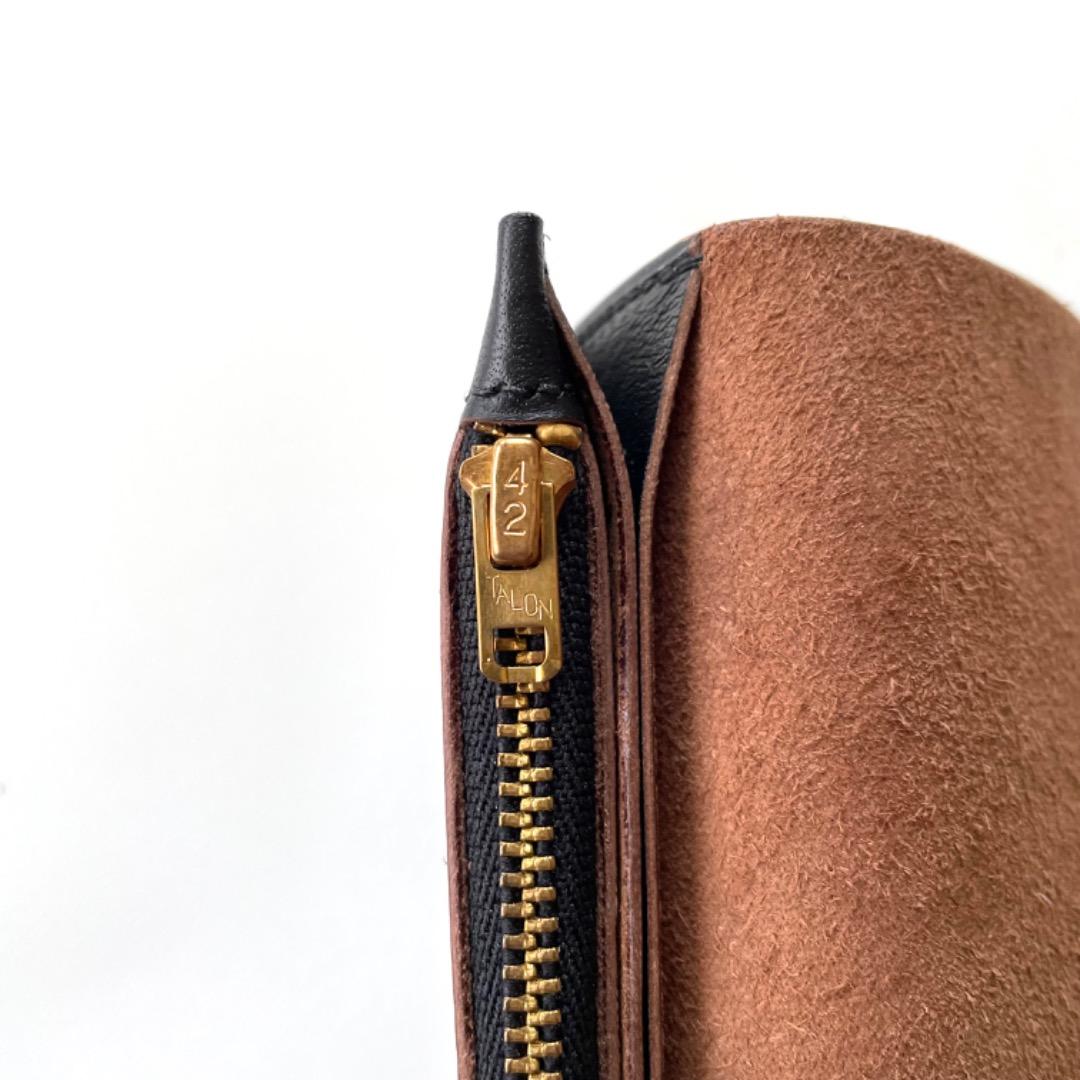 ミドルトラッカーウォレット　ホースハイドレザー　真鍮チェーン　ヴィンテージタロン