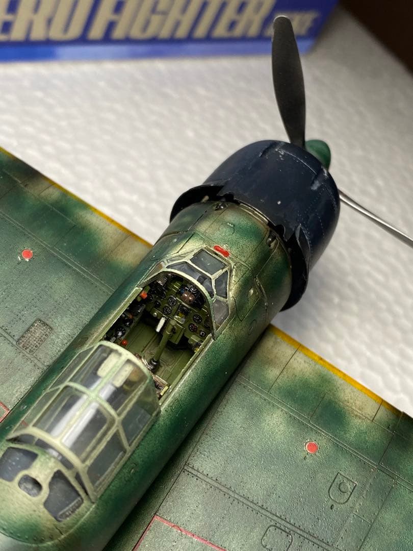 完成品　タミヤ 1/48 零戦 零式艦上戦闘機 22型　ラバウルの魔王　西沢広義