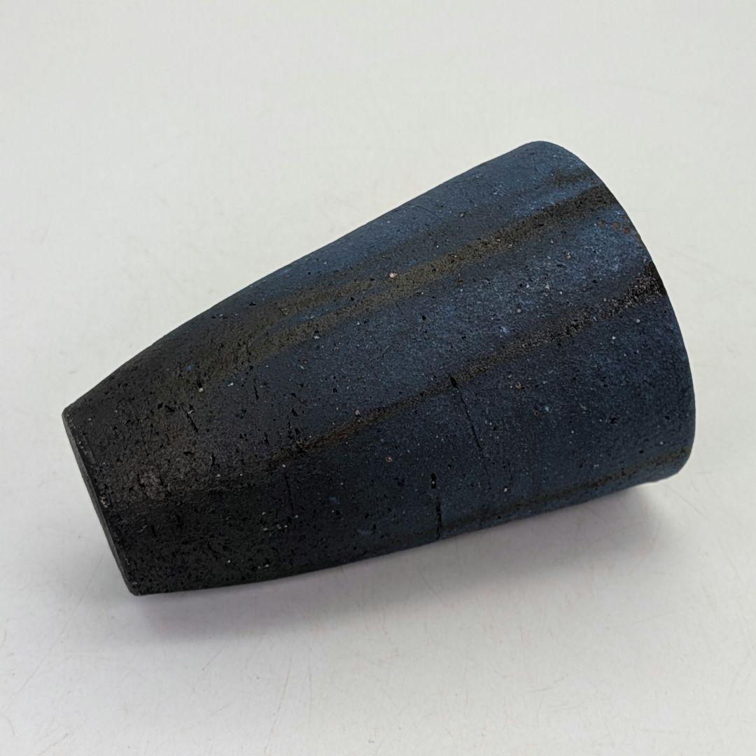 鈴木篤夫 備前焼 青備前フリーカップA 黒襷 コップ ビアマグ 酒器 麦酒呑