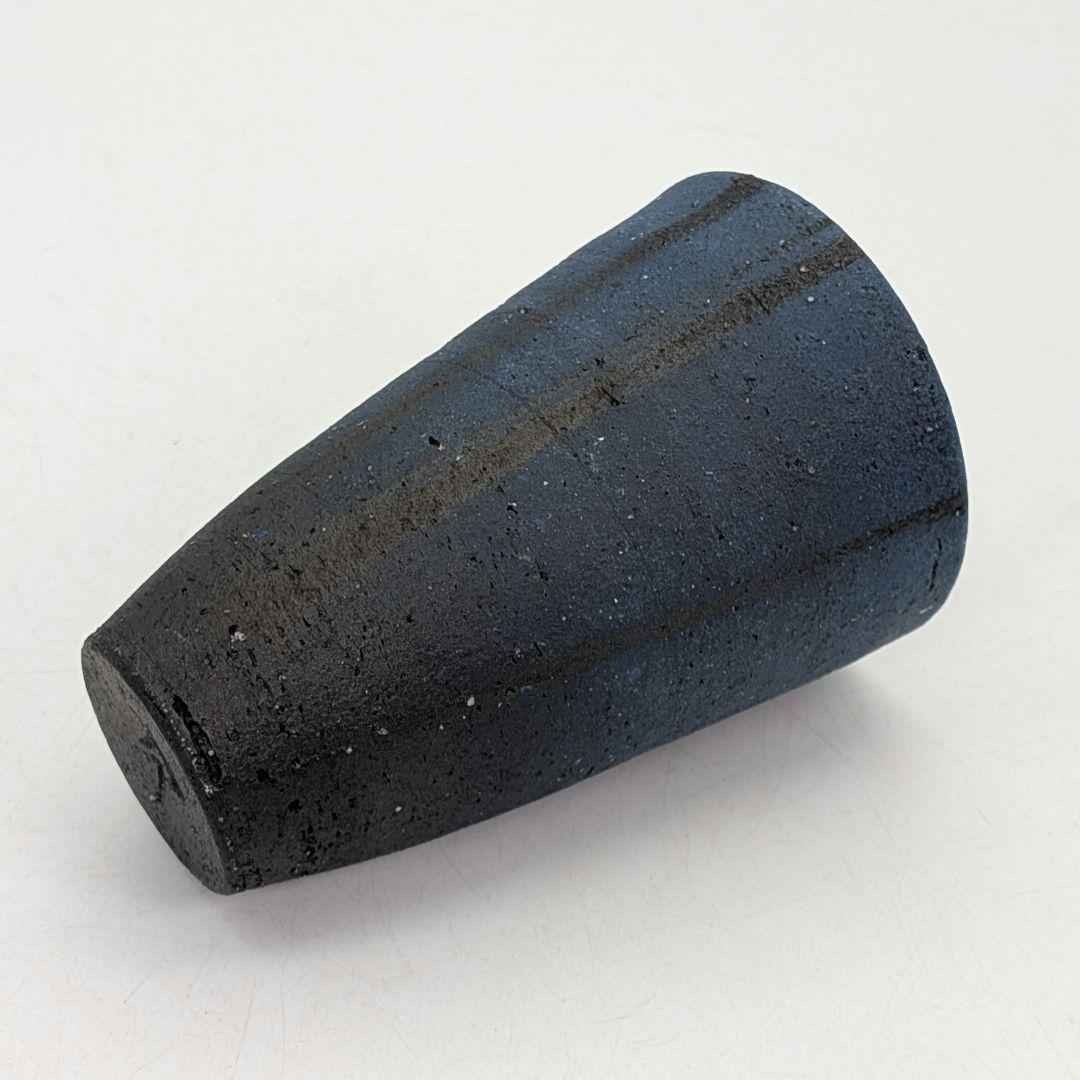 鈴木篤夫 備前焼 青備前フリーカップA 黒襷 コップ ビアマグ 酒器 麦酒呑