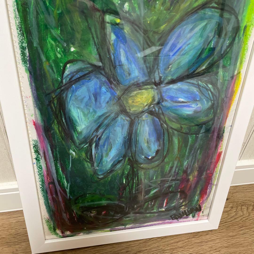 値下げ！【GANCHAN】flower アート　絵画　プレゼント　ギフト　花