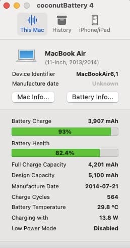 MacBook Air Corei7 1.7Ghz 8Gb 11インチ USキー