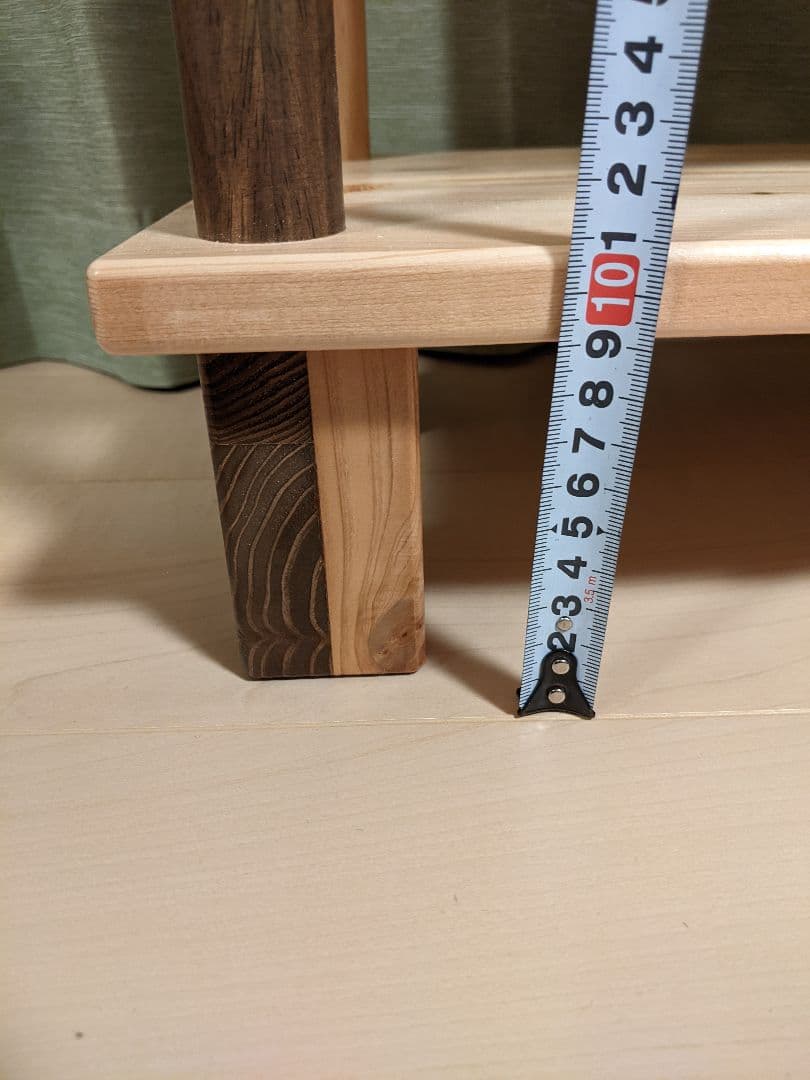 木製テレビ台 　角脚&丸支柱 91cmテレビラック　リビング インテリア　TV